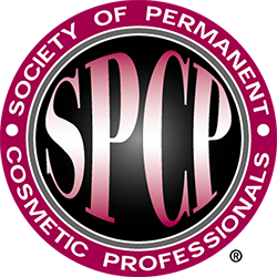 Logo for the Society of Permanent Cosmetic Professionals.